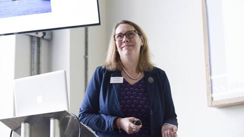 Joanna Ward Speaking At An Event 