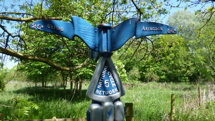 A millennium post on the National Cycle Network 